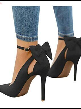 Faux Suede Pointed Toe Stiletto High Heels Ankle Strap D'Orsay Pumps